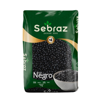 1 kg KG FRIJOLES NEGROS SEBRAZ Pedido Minimo / 25,400 Kg