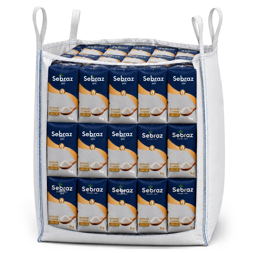 BIG BAG 1000 Sacos de Azucar Blanca 1 Kg Sebraz